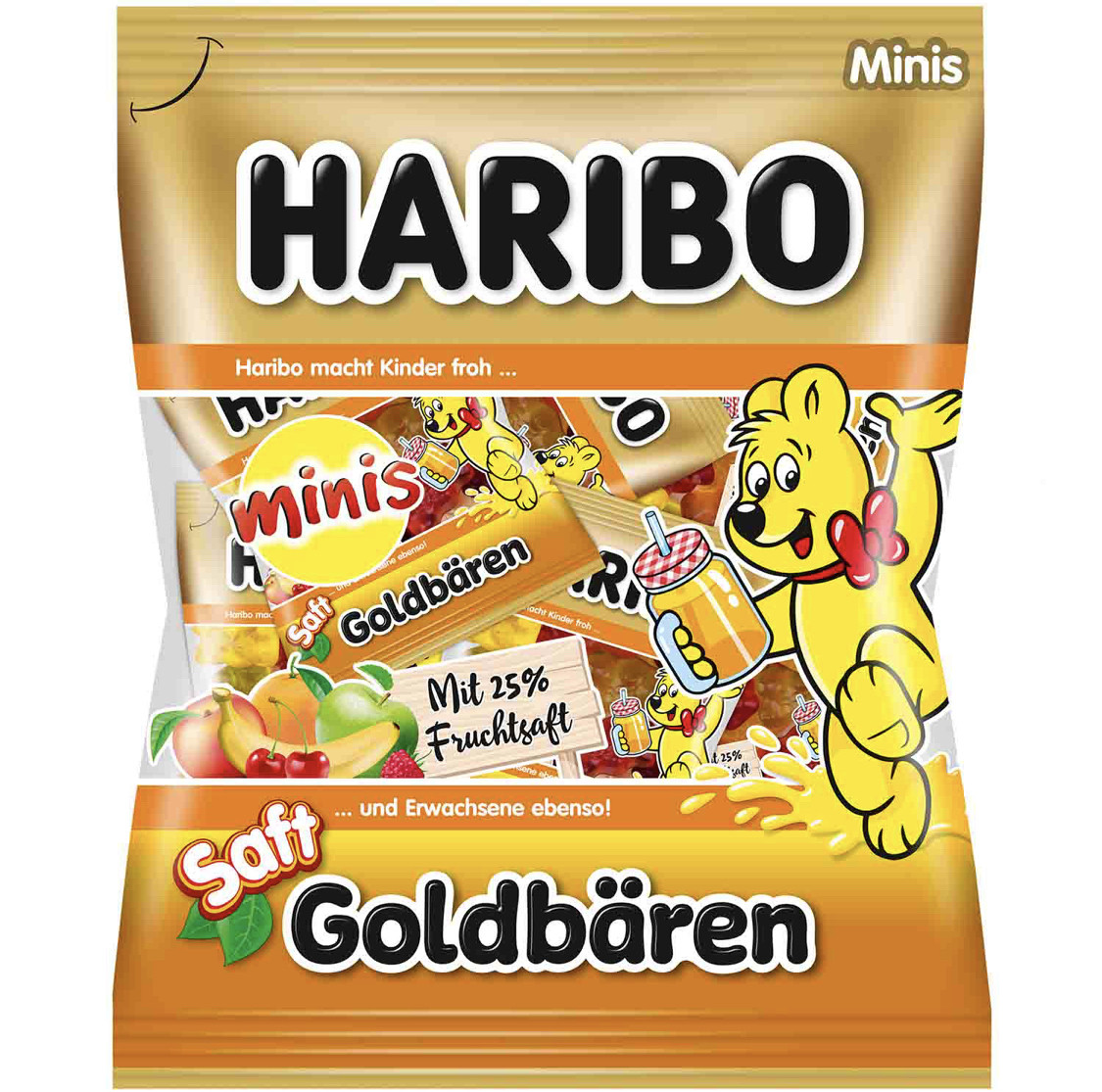 Haribo minis Набір міні пакетиків з ведмедиками 220g, фото 1