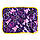 Грілка водяна для рук багаторазова "Фіолетова із сердечками" 26х18 см, електрогрілка (электрическая грелка), фото 6