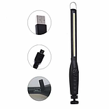 Ліхтарик Bailong BL 821+ з магнітом COB 18650 battery usb charge, фото 4