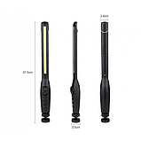 Ліхтарик Bailong BL 821+ з магнітом COB 18650 battery usb charge, фото 6