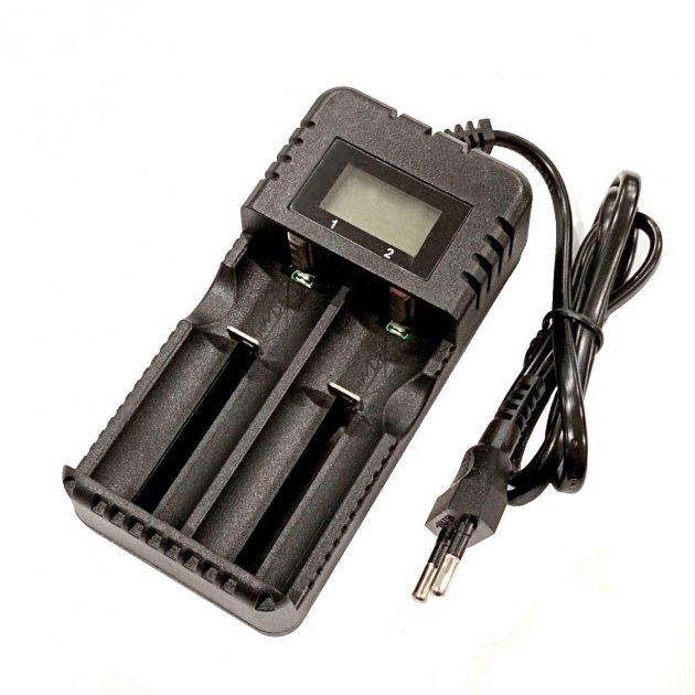 Зарядний пристрій HD-8991B LCD microUSB (4.2V/1.2A) на 2 слоти