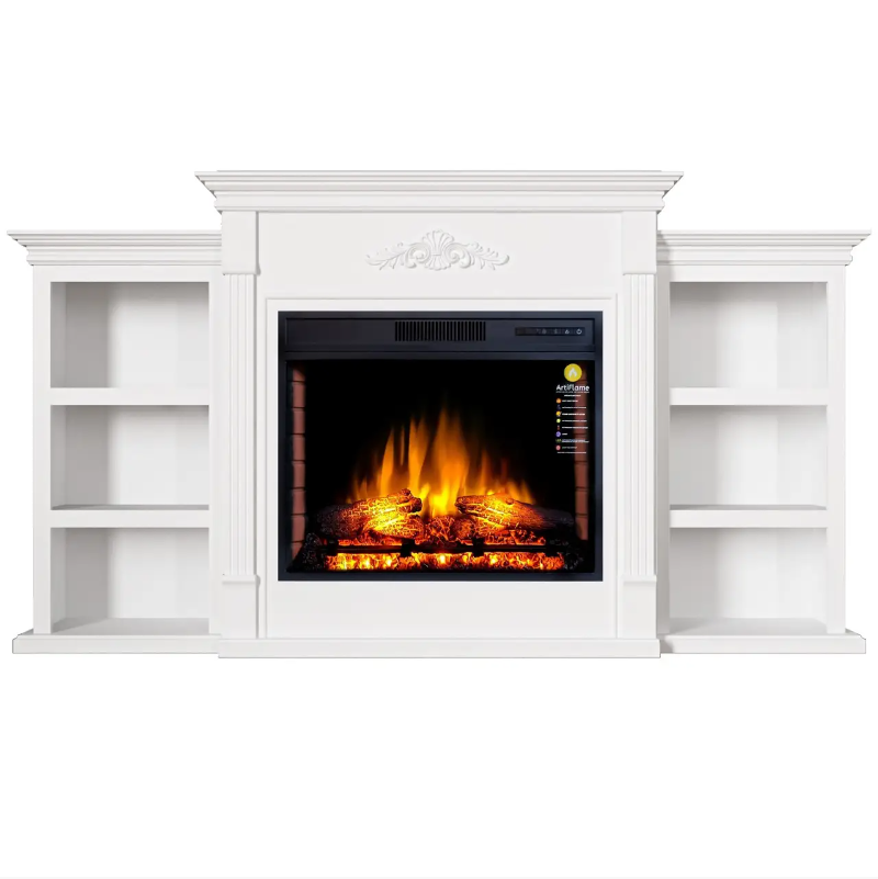 Камінокомплект Електрокамін ArtiFlame New York AF28S Білий Б'янко (зі звуком) Електричний 3D Камін, фото 1