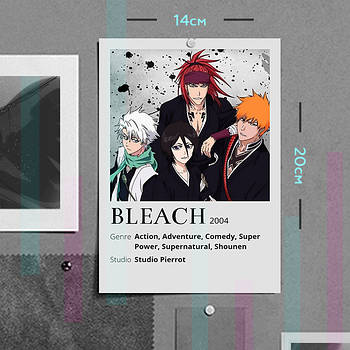 "Бліч / Bleach" плакат (постер) розміром А5 (14х20см)