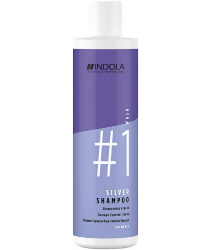 Шампунь для фарбованого волосся зі сріблястим ефектом Indola Silver Shampoo 300 мл.