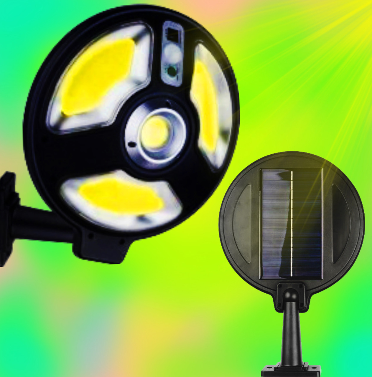 Ліхтар вуличний світильник акумуляторний на сонячній батареї BL-LB-1288A Solar Sensor Street Light UKC 150COB, фото 1