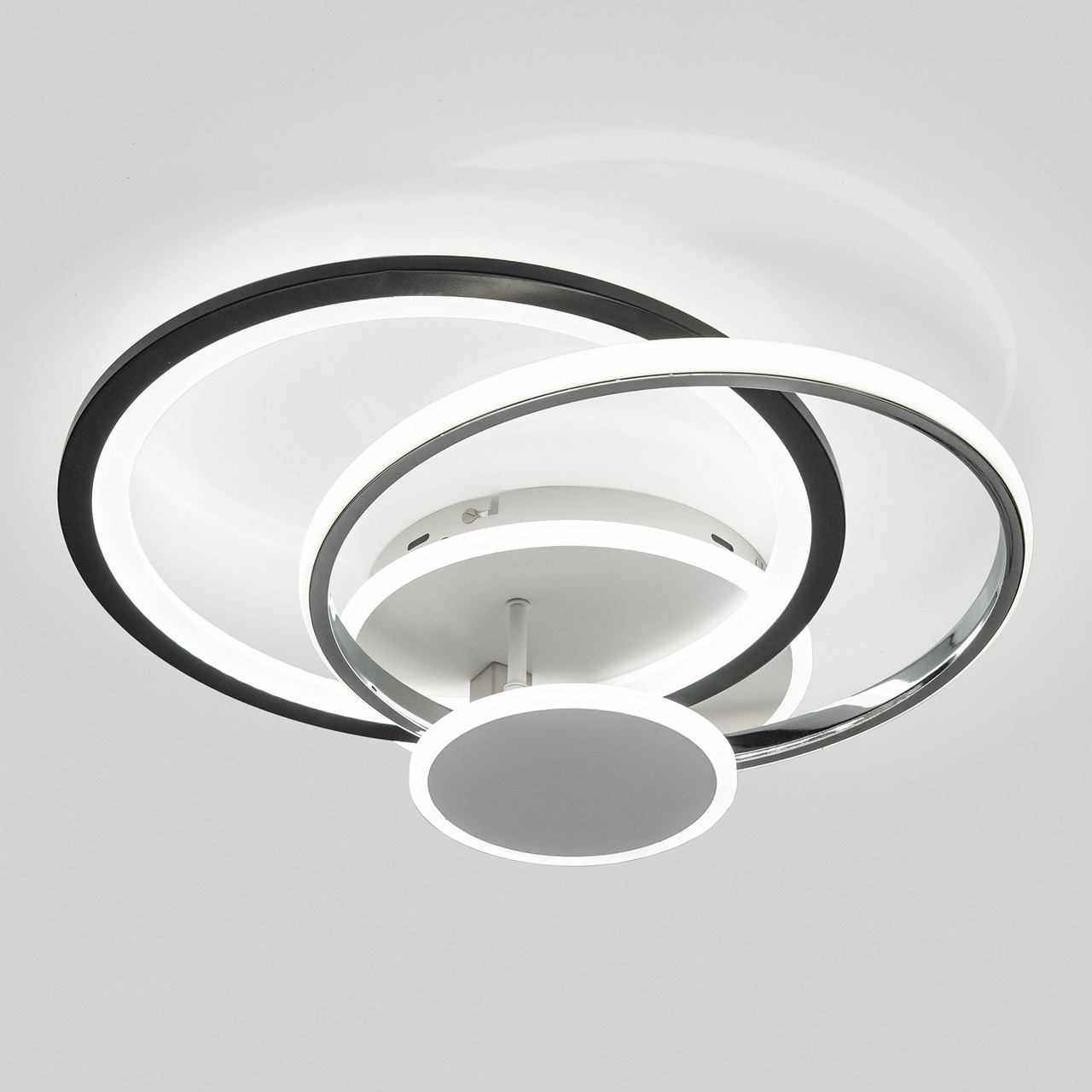 Люстра світлодіодна стельова P5-YH469/120W/WT+BK+CH, фото 1