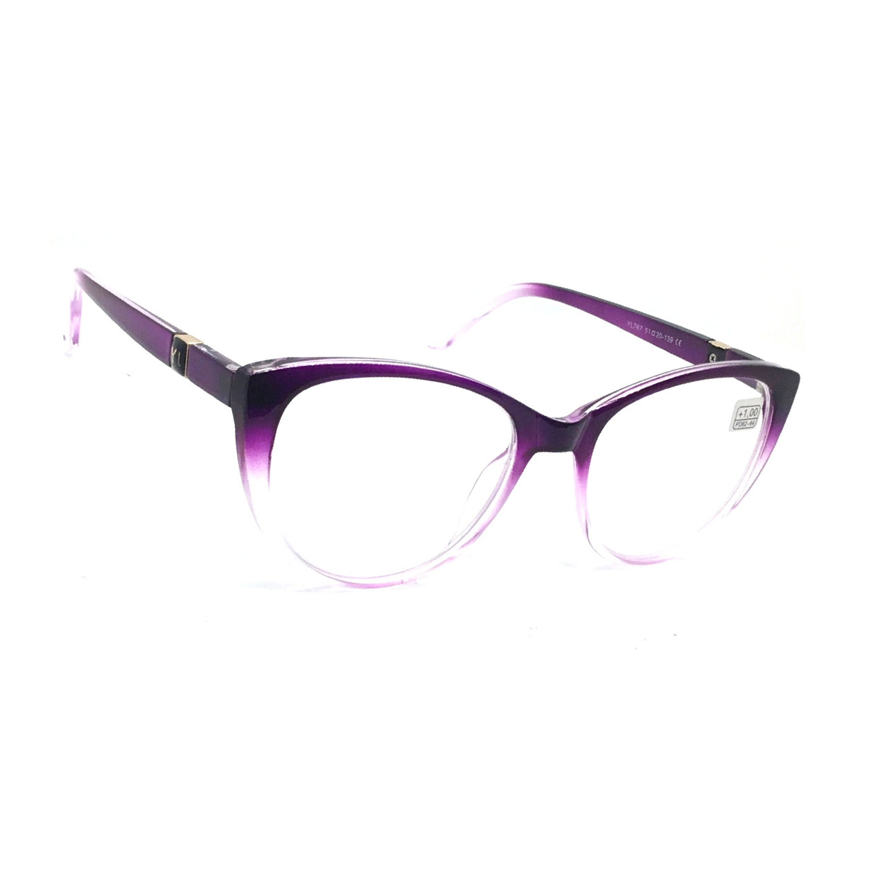 Жіночі окуляри з білою лінзою 767 білі