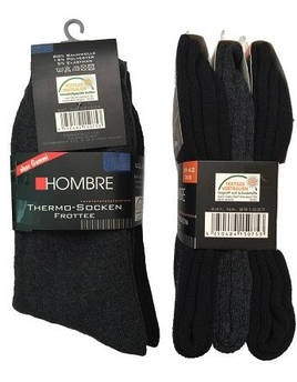Шкарпетки термо Hombre 3 пари (розмір EUR39-42) сірі/чорні/чорні