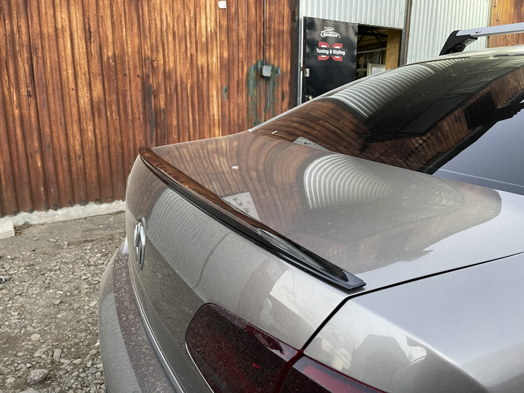 Спойлер LIP (Sunplex, чорний) для Volkswagen Passat B7 2012-2015рр.