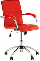 Компьютерное офисное кресло для персонала Самба Samba S GTP Tilt CHR10 экокожа eco-90 красный Новый Стиль IM