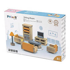 Дерев'яні меблі для ляльок Viga Toys PolarB Вітальня (44037), фото 5