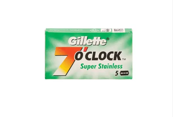 Леза Gillette 7 O'Clock Super Stainless 5 шт