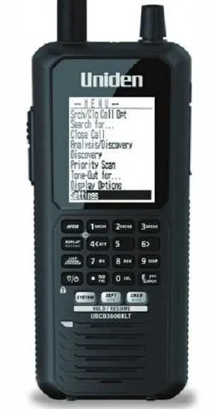Скануючий приймач / Радіосканер Uniden UBCD 3600 XLT із встановленою ліцензією DMR та NXDN