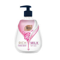 Жидкое мыло TEO Milk Rich Soft Care 400мл придает коже мягкость и увлажнение, оставляя ее гладкой и ухоженной