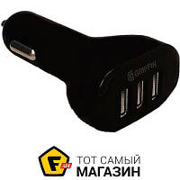 Зарядное устройство автомобильное Griffin GP-008-BLK 3xUSB 4.8A, Black 3 x USB порт 2.4 А