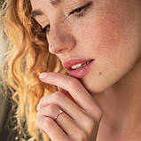 Помоловічне Золота каблучка з діамантом 
227792421, фото 2