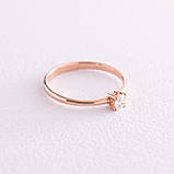 Помоловічне Золота каблучка з діамантом 
227792421, фото 5