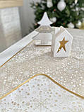 Новорічна двостороння доріжка 40x100 см, скатертина з тефлоновим покриттям, фото 7