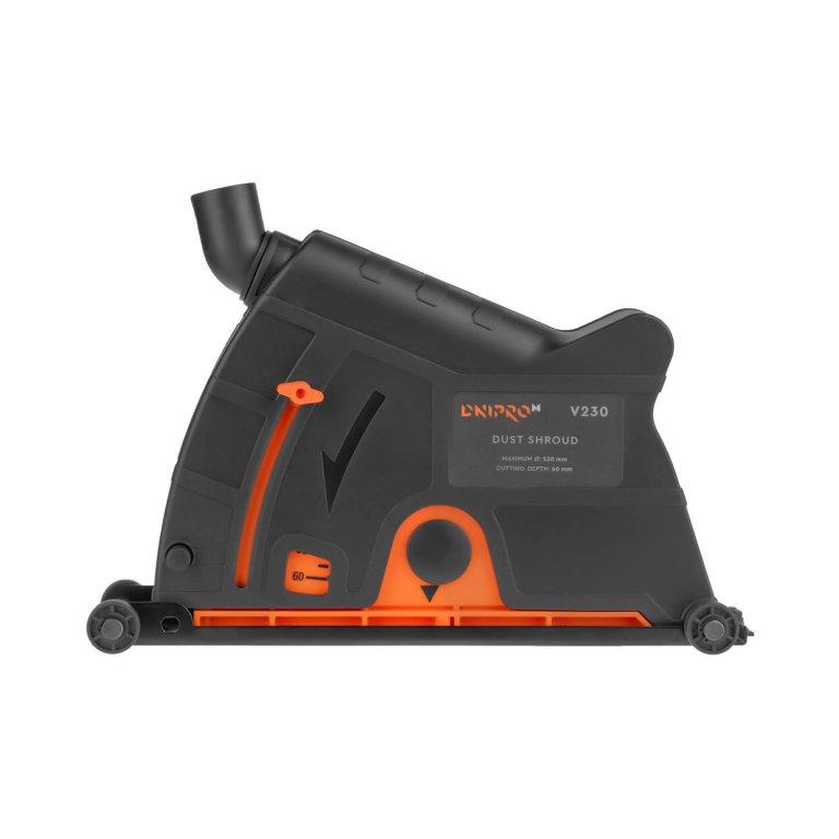 Кожух для відведення пилу Dnipro-M V230, для різання, фото 1