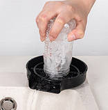 Ополіскувач для склянок чашок кухоль келихів ринзер колір чорний, фото 4