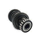 Вал пристрою диференціала з шестернями на 16 зубів/ 41 зуб/ 37зубів/ 39 зубів /45 зубів АКП DQ250 02 DSG 6 (Б.У)., фото 3