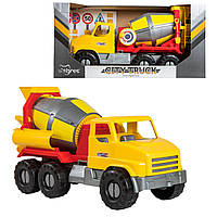 Большая игрушечная машинка Бетономешалка "City Truck" 39365 (Tigres)