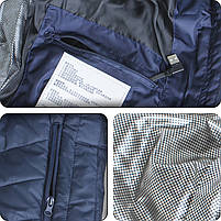 Жилетка з підігрівом від повербанка Lesko M01-9S XL Blue5 зон підігрівання чоловіча та жіноча 17 шт., фото 4