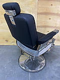 Перукарське чоловіче крісло з підголовником Barber-крісло для Барбершоп Elegant Lux, фото 4