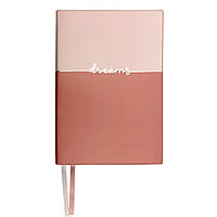 Щоденник А5 дата Leo Planner "Dreams", м'який, 368 стор., рожевий, фольга