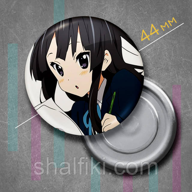 "Міо Акіяма (Кэй-Он! / K-On!)" магніт круглий Ø44 мм