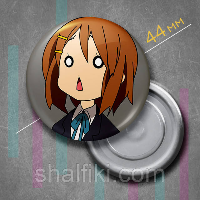 "Юі Хірасава (Кей-Он! / K-On!)" магніт круглий Ø44 мм