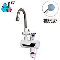 Проточный водонагреватель Water Faucet RX-001-3 3000Вт электронагреватель воды, проточный бойлер с лейкой (NS)