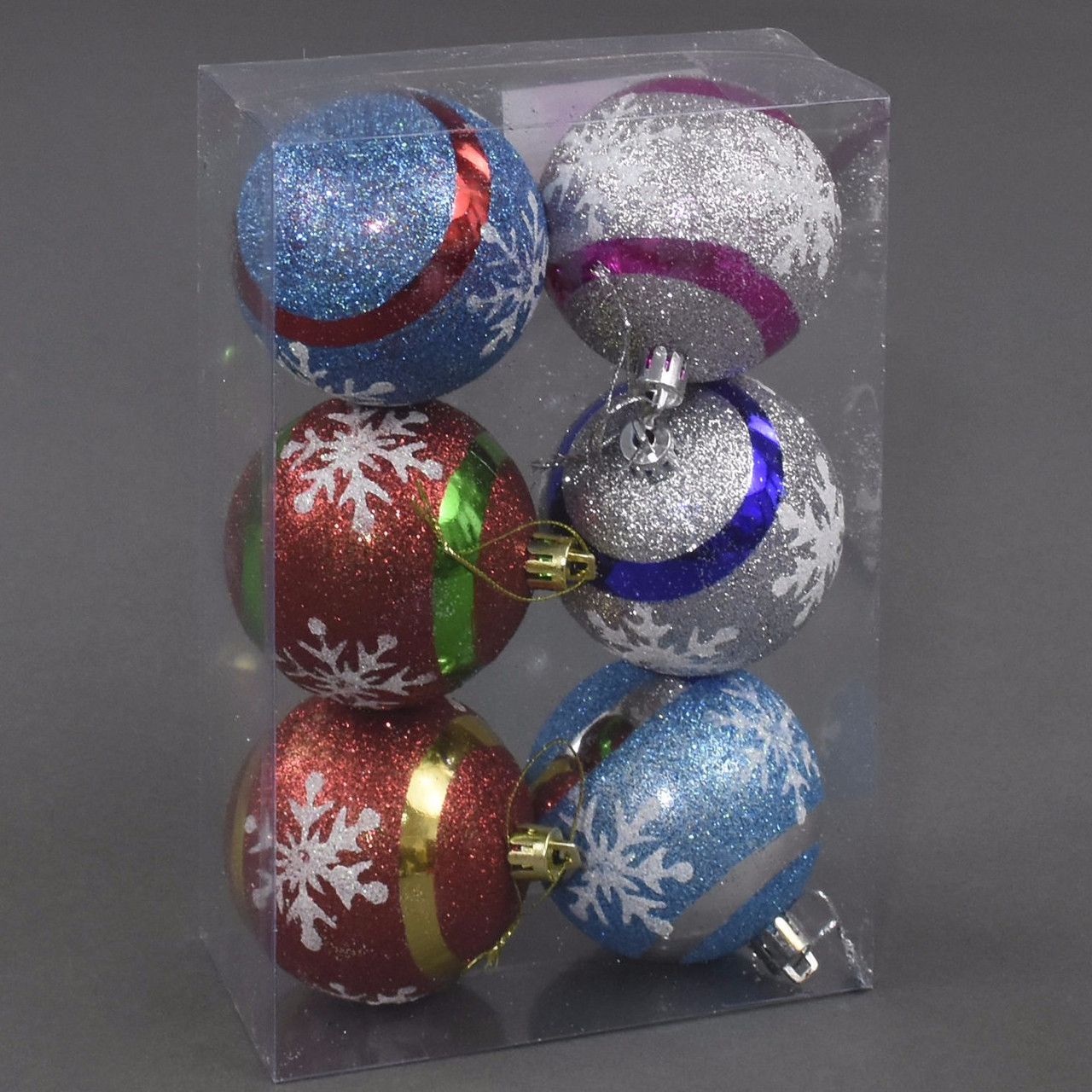 Набір кульок на ялинку діаметр 7 см, фото 1