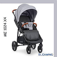 Коляска прогулочная детская EL CAMINO X4 ME 1024 Gray Lines Серый