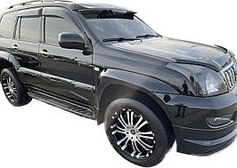 Дефлекторы окон Toyota PRADO LC120 TAN 14см широкі