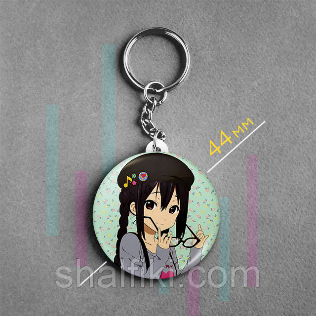 "Адзуса Накано (Кей-Он! / K-On!)" брелок круглий Ø44 мм