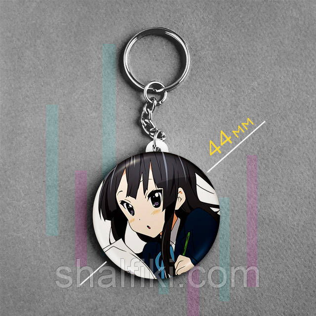 "Міо Акіяма (Кэй-Он! / K-On!)" брелок круглий Ø44 мм