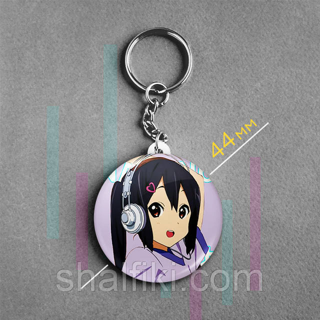 "Адзуса Накано (Кей-Он! / K-On!)" брелок круглий Ø44 мм