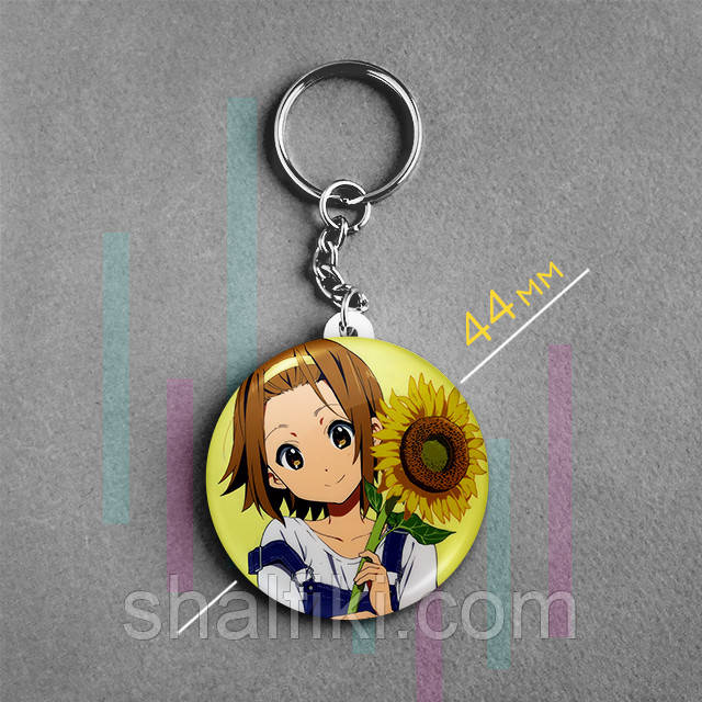 "Ріцу Таінака (Кэй-Он! / K-On!)" брелок круглий Ø44 мм