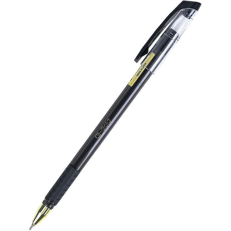 Ручка кулькова Unimax G-Gold, 0,7 мм, чорна, 12 штук (ux-139-01)