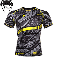 Рашгард з коротким рукавом чоловічий Venum Snaker Rashguard Short Sleeves