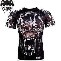 Рашгард с коротким рукавом мужской Venum Gorilla Rashguard Short Sleeves Black