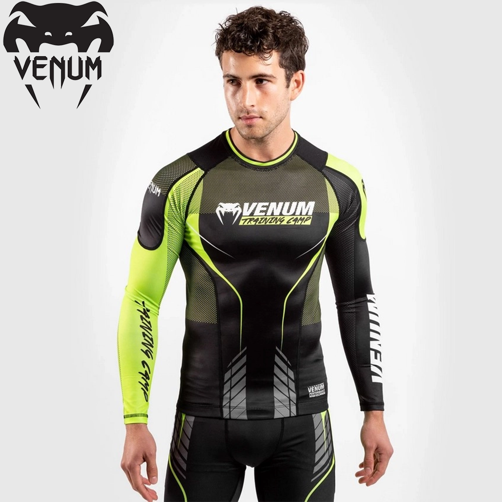 Рашгард лонгслів чоловічий Venum Training Camp 3.0 Rashguard Long Sleeves