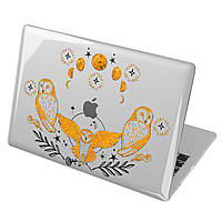 Чехол пластиковый для Apple MacBook (Золотая сипуха, совы, фазы луны) Air Pro Retina 11/12/13/15/16,