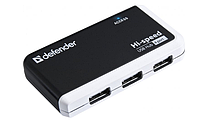 Концентратор (Hub) Defender Quadro Infix 4 порта USB2.0 №83504