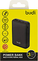 УМБ Budi Power Bank Multi Functional Box 5000mAh 10W 2.1A black з безпров. зарядкою №PB515PB/Breidon/