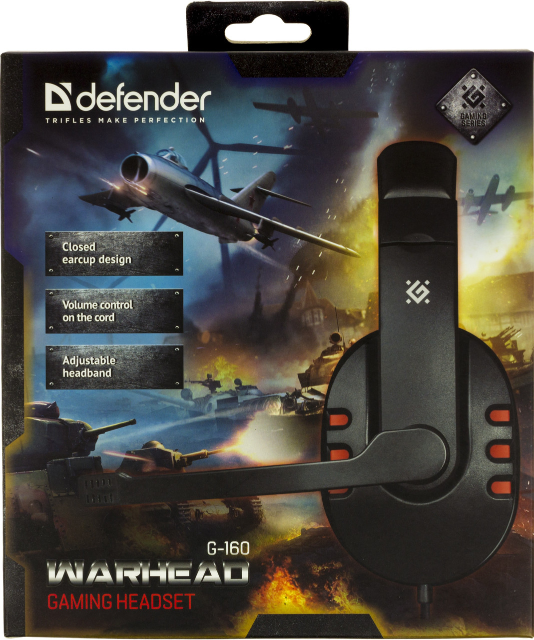 Навушники Defender Warhead G-160 black+мікрофон №64113