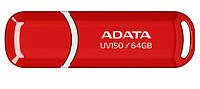 Флеш-пам`ять 64GB "A-Data" UV150 USB3.2 red №9307