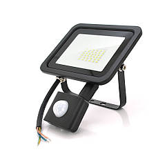 DR Прожектор SLIM SENSOR LED RITAR RT-FLOOD/MS30A, 30W, 36xSMD2835, IP65, 3000Lm, 6500K (100%), PF>0.9  Ra>70,
