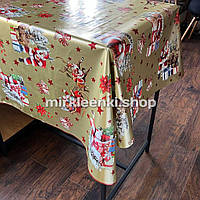 Новорічна Скатертина Клеєнка "Декорама" на флізеліновій основі. Ширина: 1,4 м